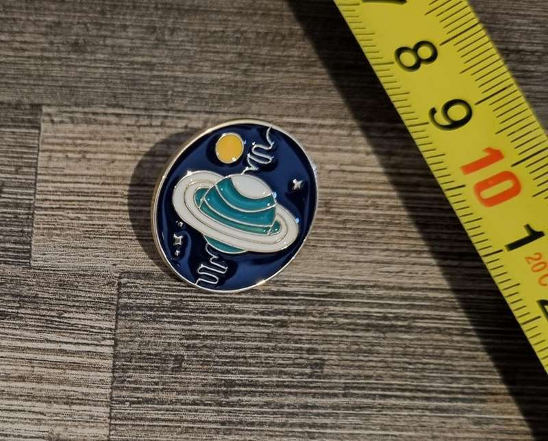 Ringed Planet Enamel Pin