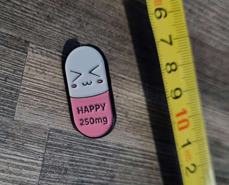 Happy Pill Enamel Pin