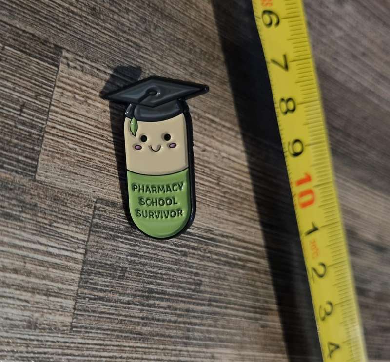 Pharmacy School Survivor Pill Enamel Pin