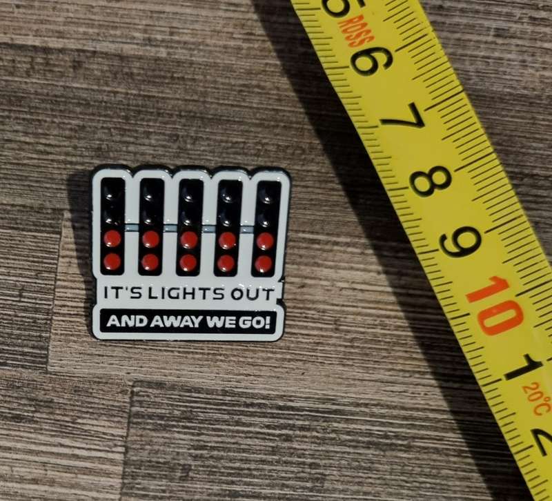 F1 Lights Out Enamel Pin