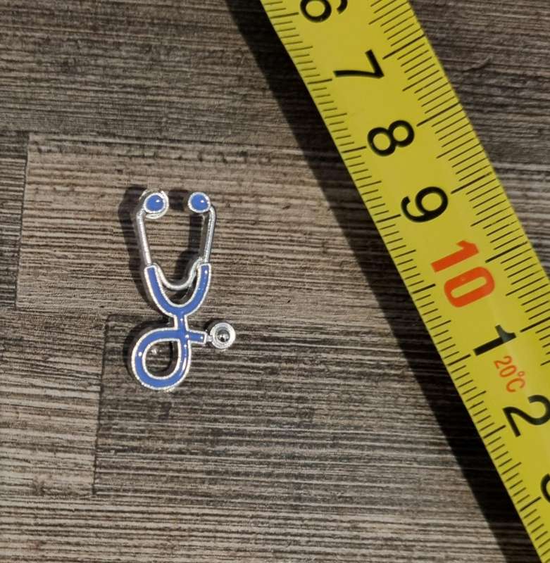 Purple Stethoscope Enamel Pin