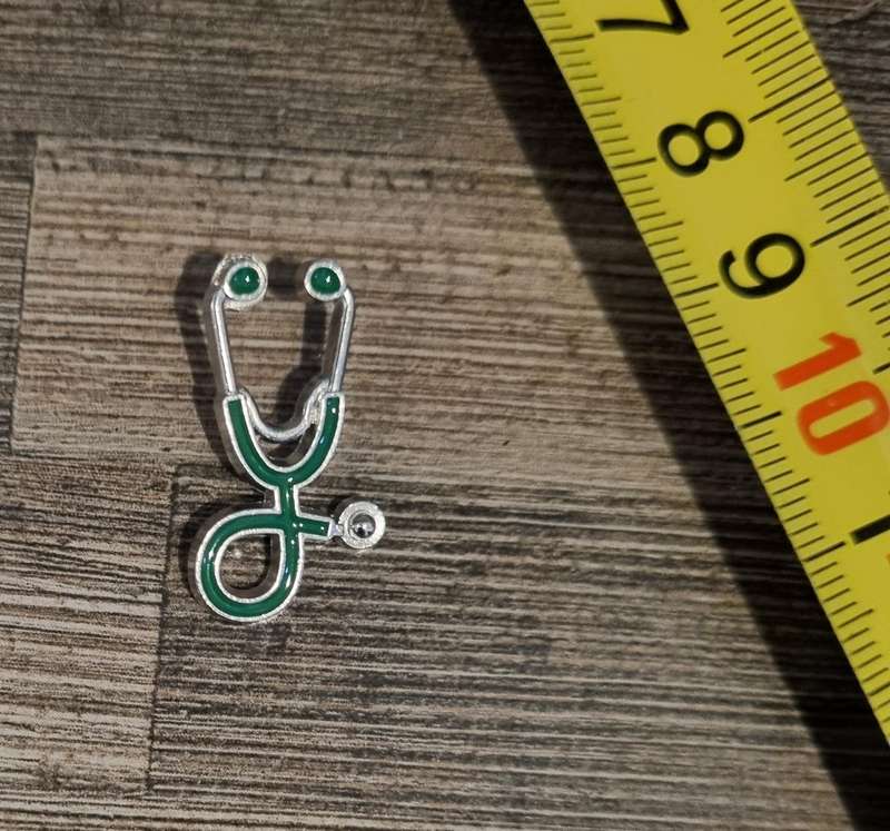 Green Stethoscope Enamel Pin