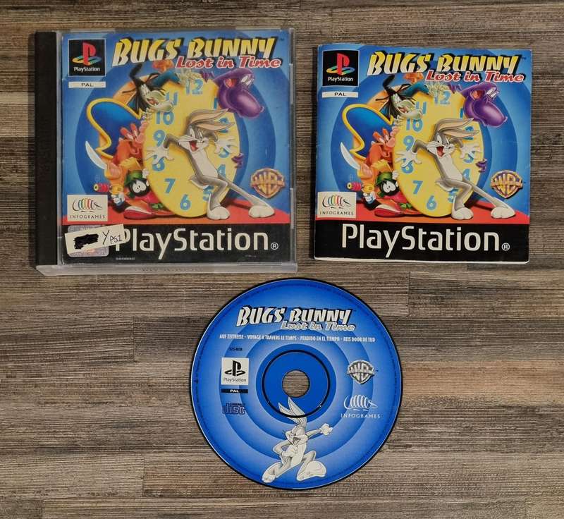 Bugs Bunny Lost in Time for PS1 - Scratched