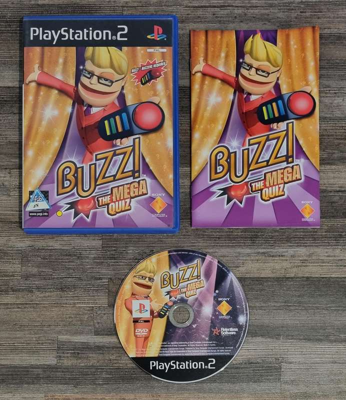 Buzz Controllers + Game for PS2