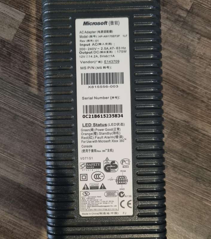 Power Cable for Xbox 360 Phat