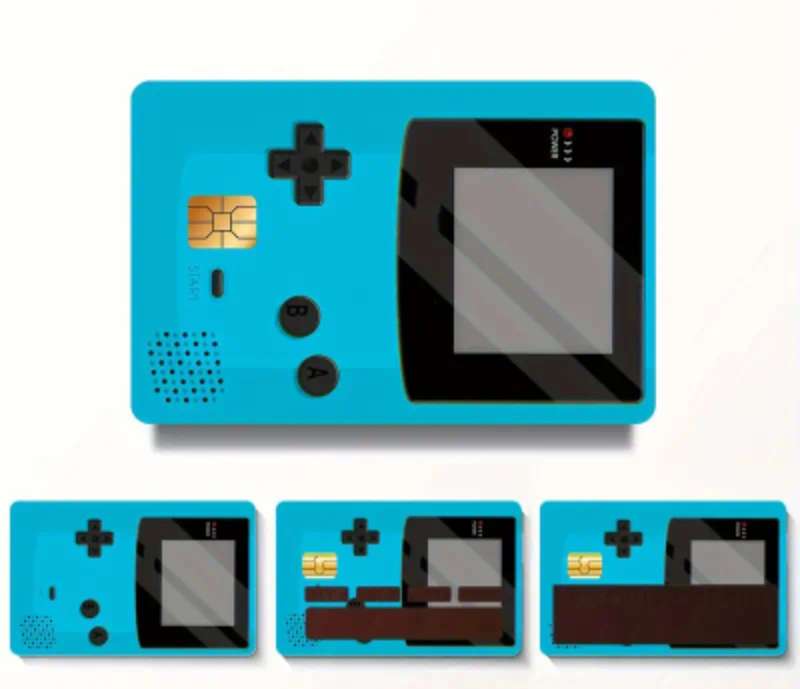 Blue Gameboy Credit Card Skin