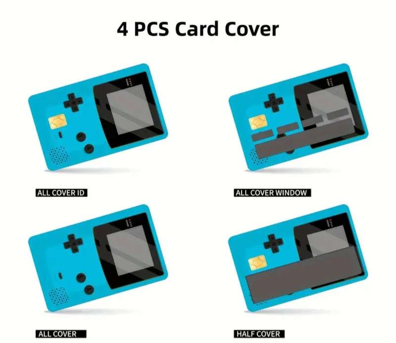 Blue Gameboy Credit Card Skin