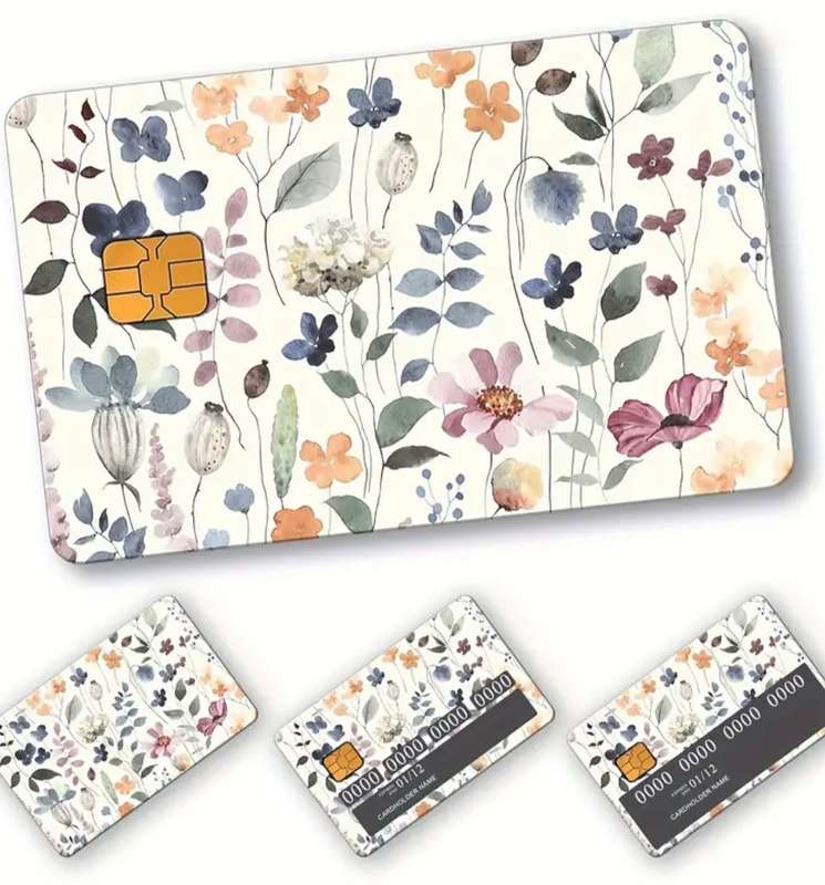 Floral Credit Card Skin