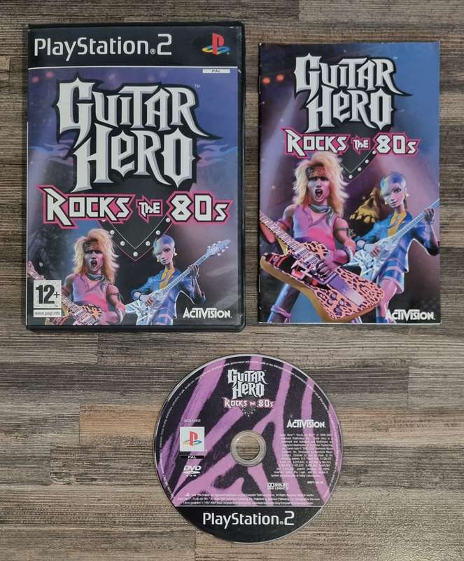 Guitar Hero Rocks The 80s for PS2 - Complete