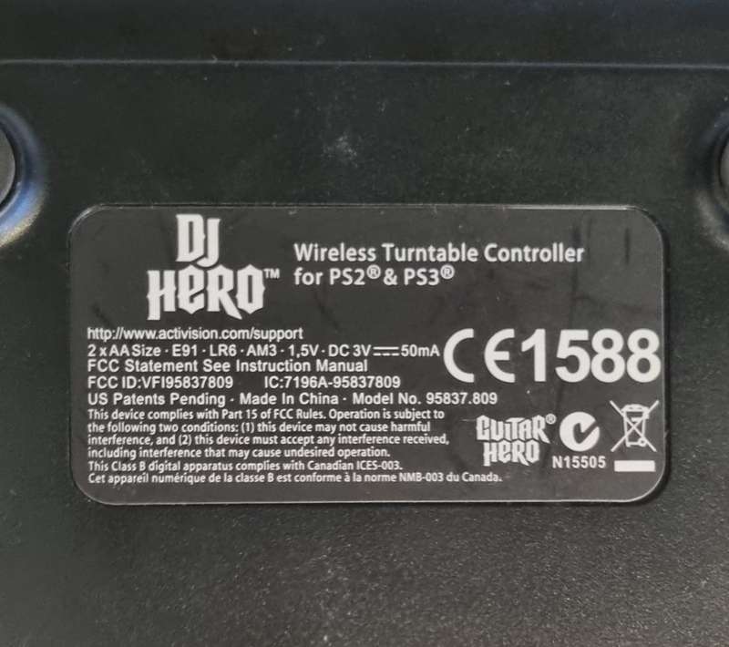 DJ Hero Board for PS2 and PS3