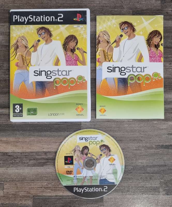 Singstar Pop for PS2 - Complete