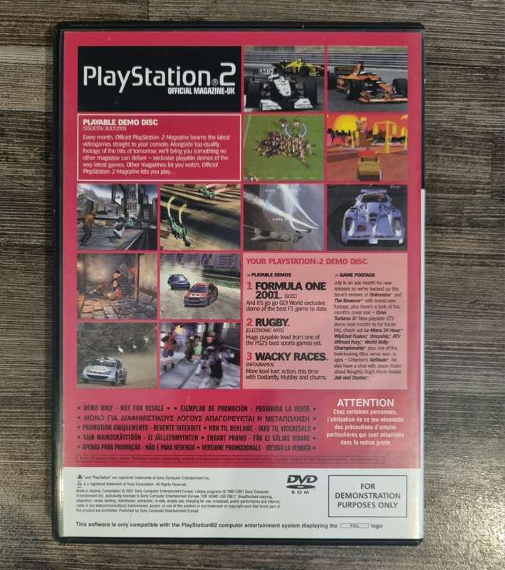 Formula One 2001 for PS2 - Demo Disc 19