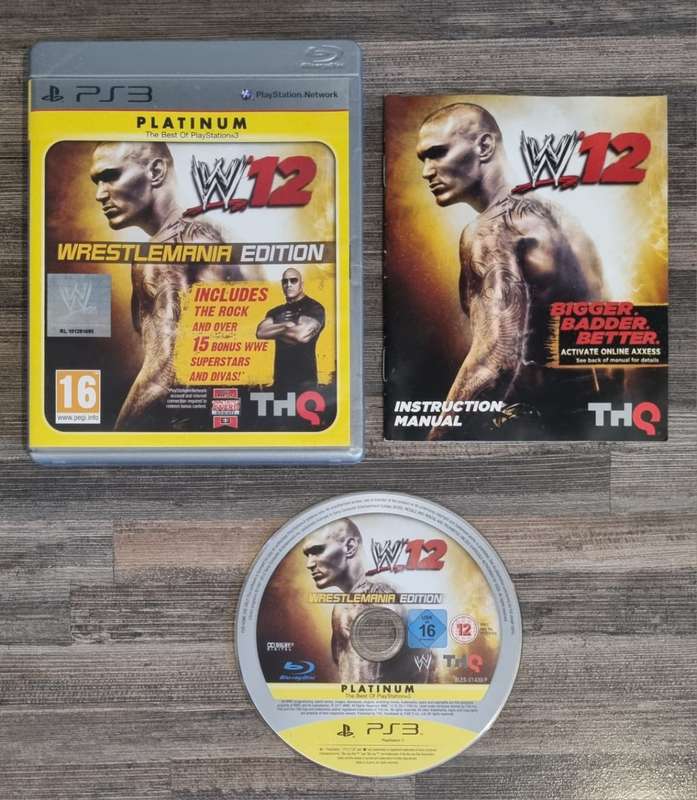 WWE 12 Wrestlemania Edition for PS3 - Complete