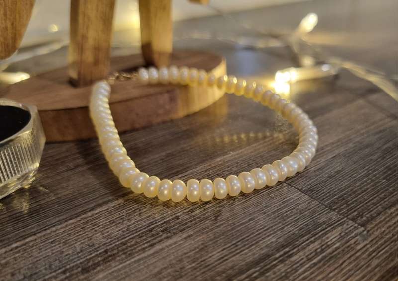 Pearl Bracelet with 10 Karat Gold Clasp