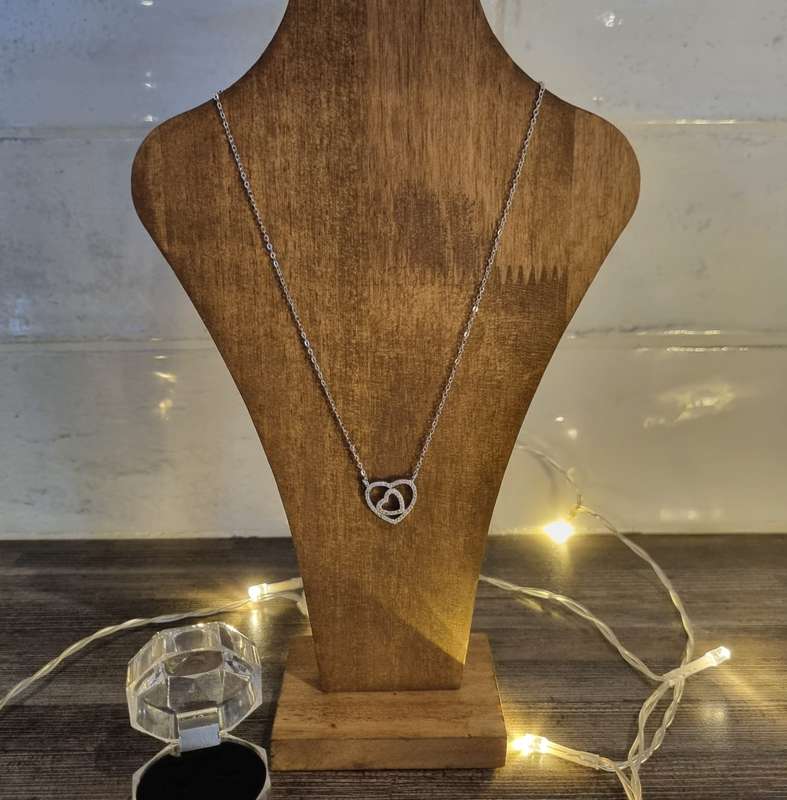 925 Sterling Silver Heart Necklace