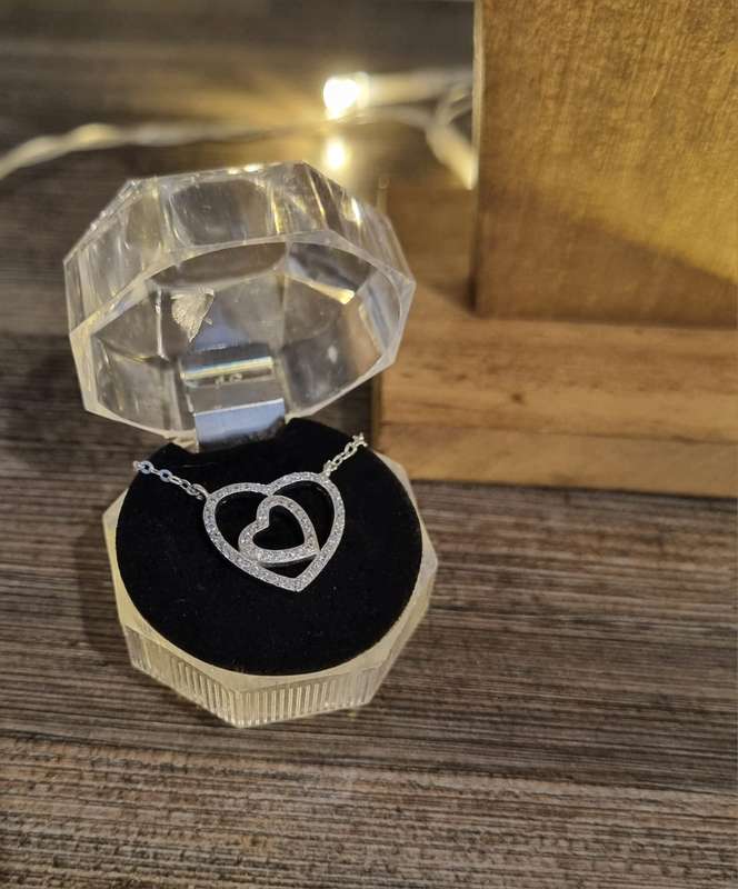 925 Sterling Silver Heart Necklace