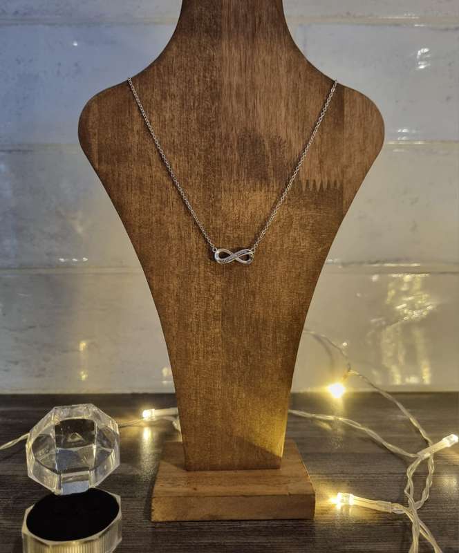 925 Sterling Silver Infinity Necklace