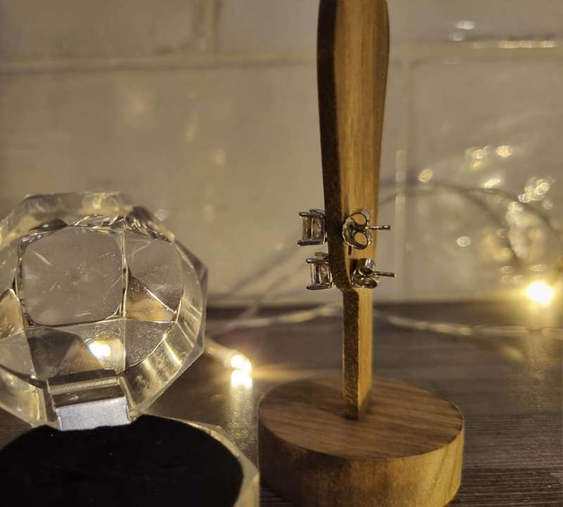 925 Sterling Silver + Cubic Studs