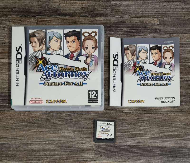 Phoenix Wright Ace Attorney Justice For All for Nintendo DS - Complete