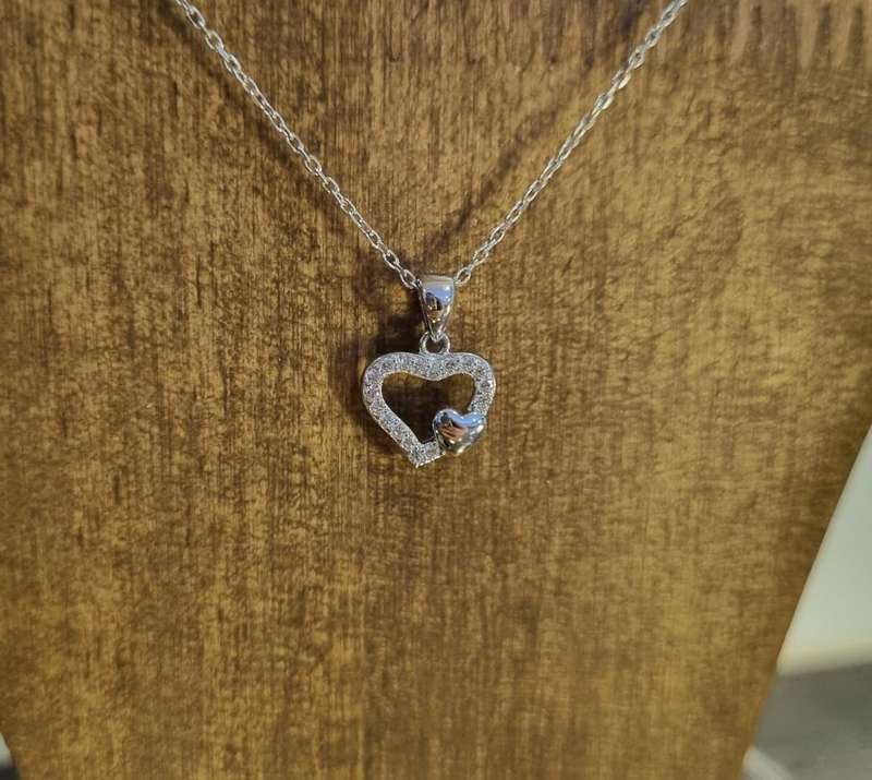 925 Sterling Silver Heart Pendant