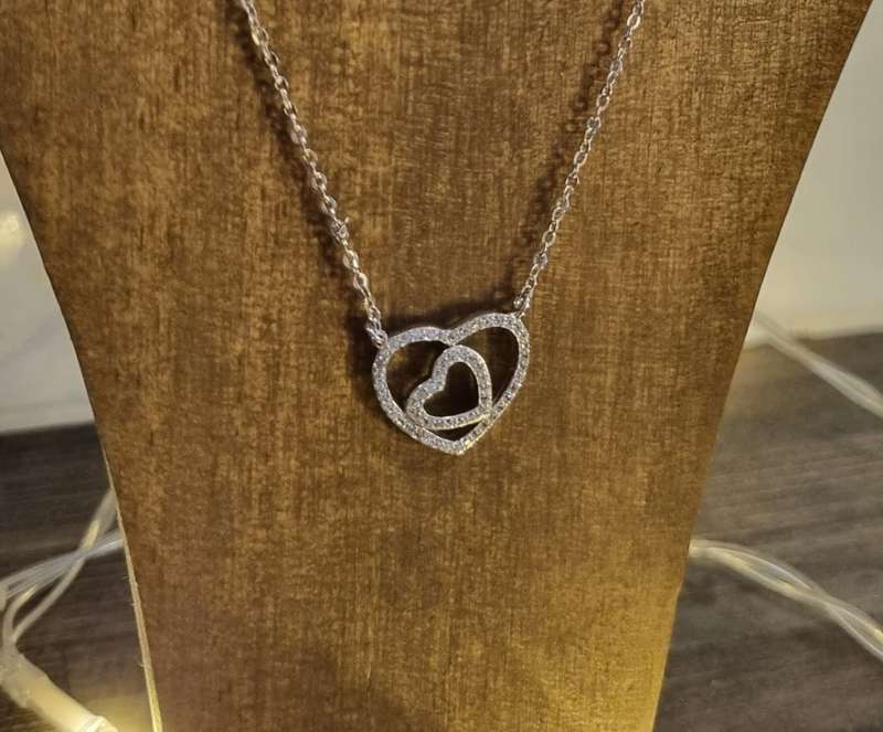925 Sterling Silver Heart Necklace