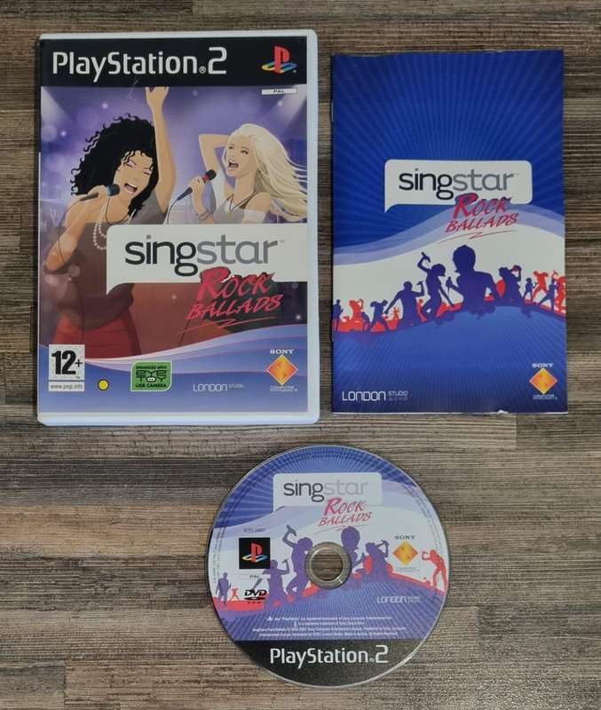 Sing Star Rock Ballads for PS2 - Complete