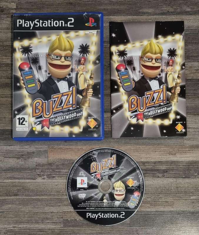 Buzz The Hollywood Quiz for PS2 - Complete