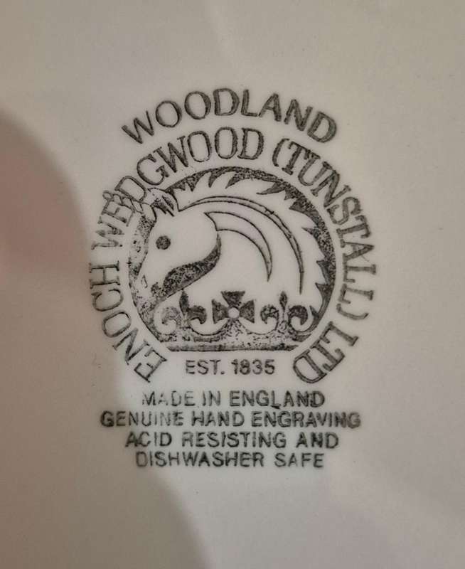 Woodland Enoch Wedgwood (Tunstall) Ltd Made in England
