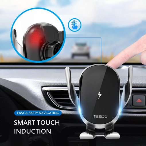 15W Wireless Fast Charging Automatic Phone Holder - C78 **Unboxed Deal**