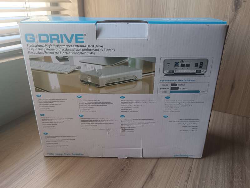 G-Technology 2TB G-DRIVE USB 3.0 Desktop External Hard Drive, Silver - Compact, High-Performance Sto
