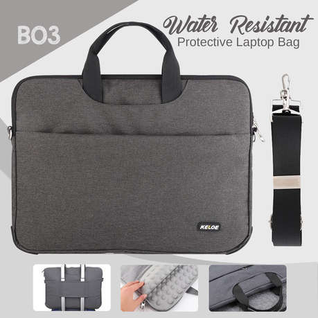 Keloe B03 Laptop Handbag with Shoulder Strap_15.6