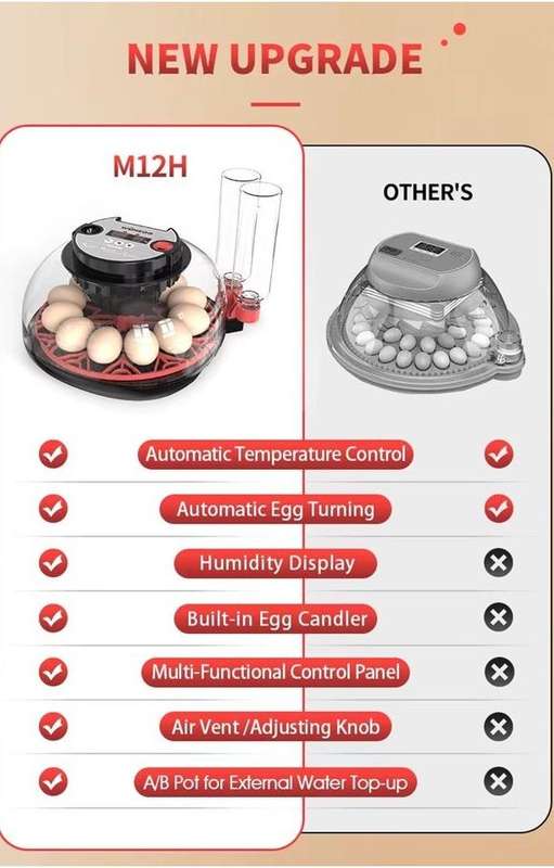 Smart Automatic 12 Egg Incubator