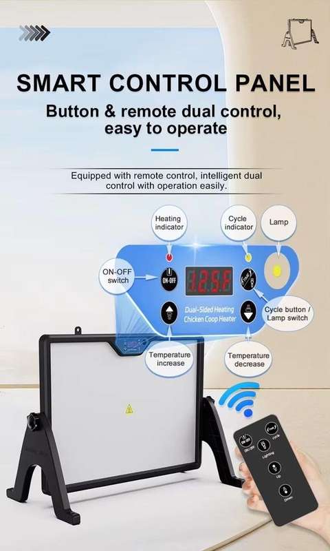 Animal Heater Plate-Double Sided with Remote