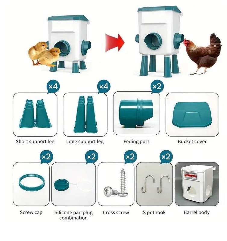 Automatic Blue Chicken Feeder-8kg