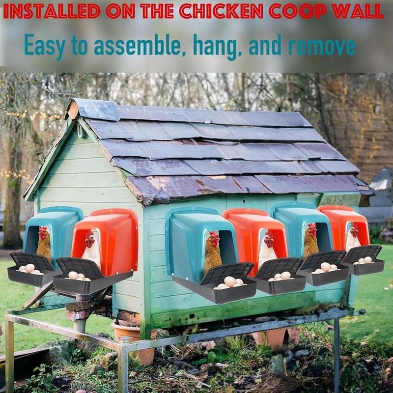 Chicken Nesting Boxes Green -Pack of 3