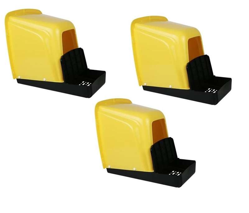 Chicken Nesting Boxes Yellow -Pack of 3