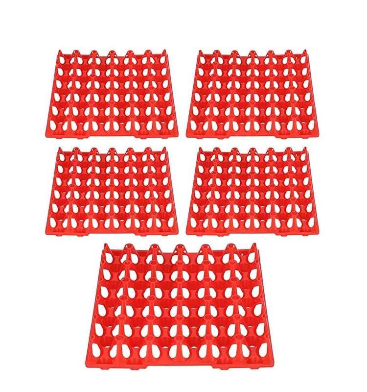 Pet Multifunctional Stackable Chicken Egg Trays -Pack of 5 (red)-29 cm