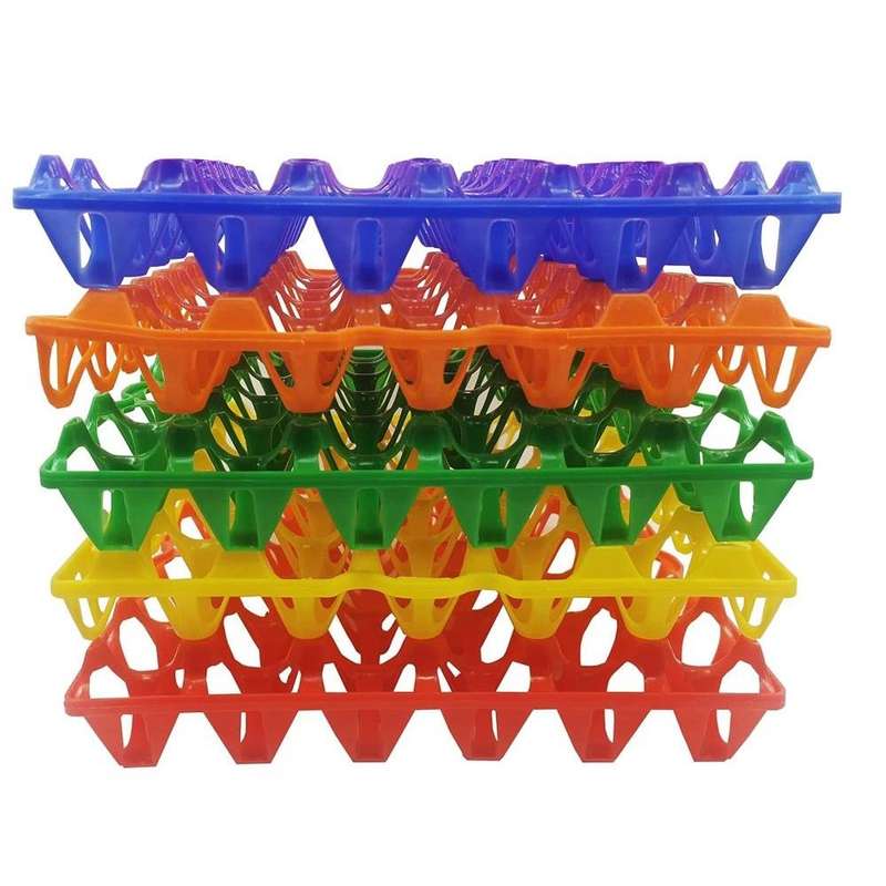 Pet Multifunctional Stackable Chicken Egg Trays -Pack of 5 (red)-29 cm