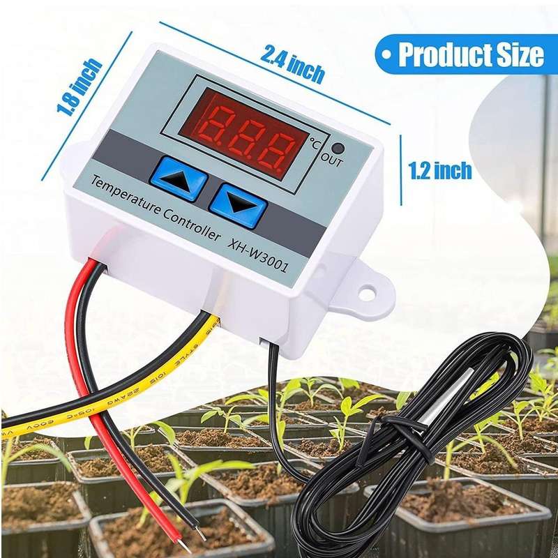 Digital Temperature Controller with LCD Display XH-W3001