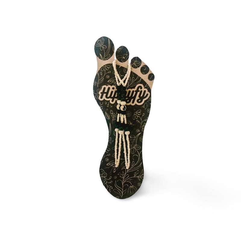 Hippyfy Anklet Barefoot Scandal-Black and White