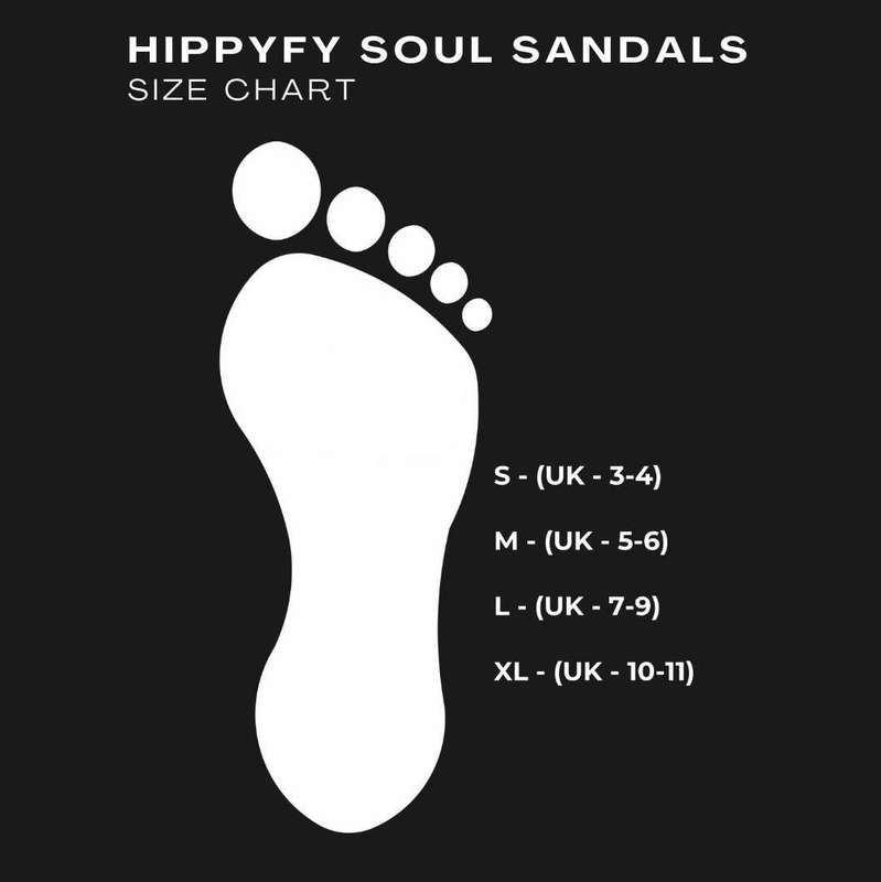 Hippyfy Anklet Barefoot Scandal-Black and White
