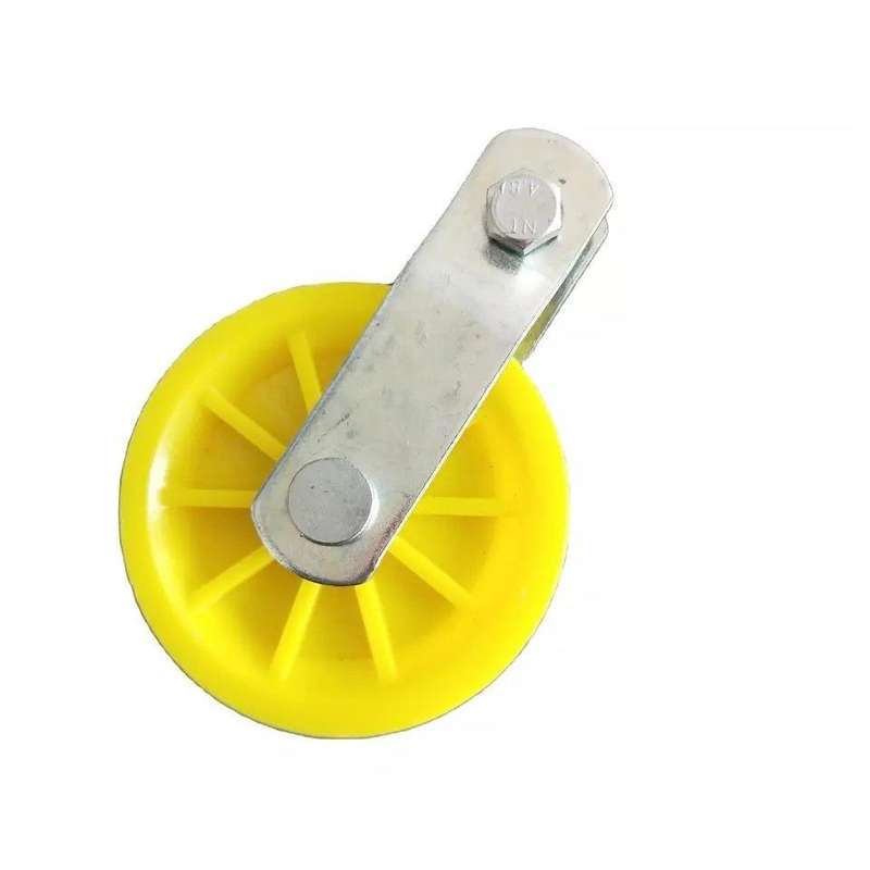 Large Yellow Pulleys -Pack of 4