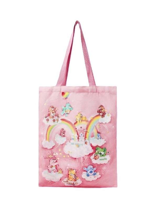 Pink Care Bears Shoppers Bag
