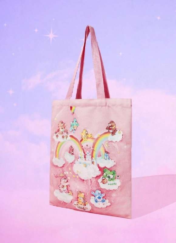 Pink Care Bears Shoppers Bag