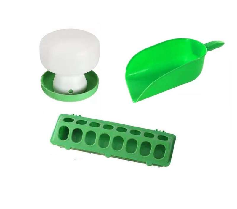 Poultry Feeder, Drinker and Feeding Scoop Combo