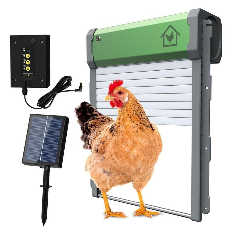 Solar and Battery powered Chicken Coop Door with remote control
