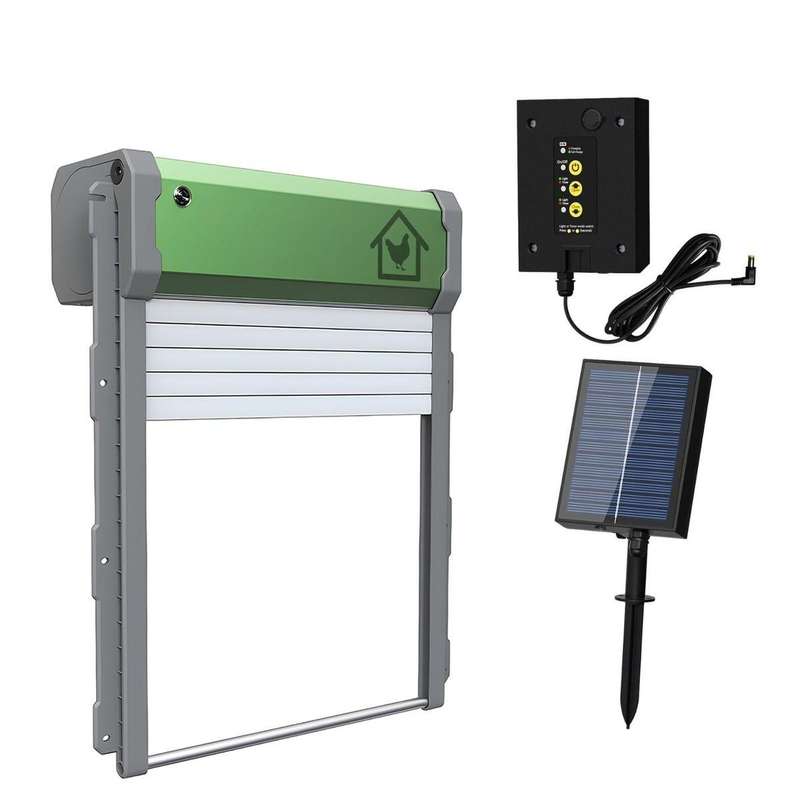 Solar and Battery powered Chicken Coop Door with remote control
