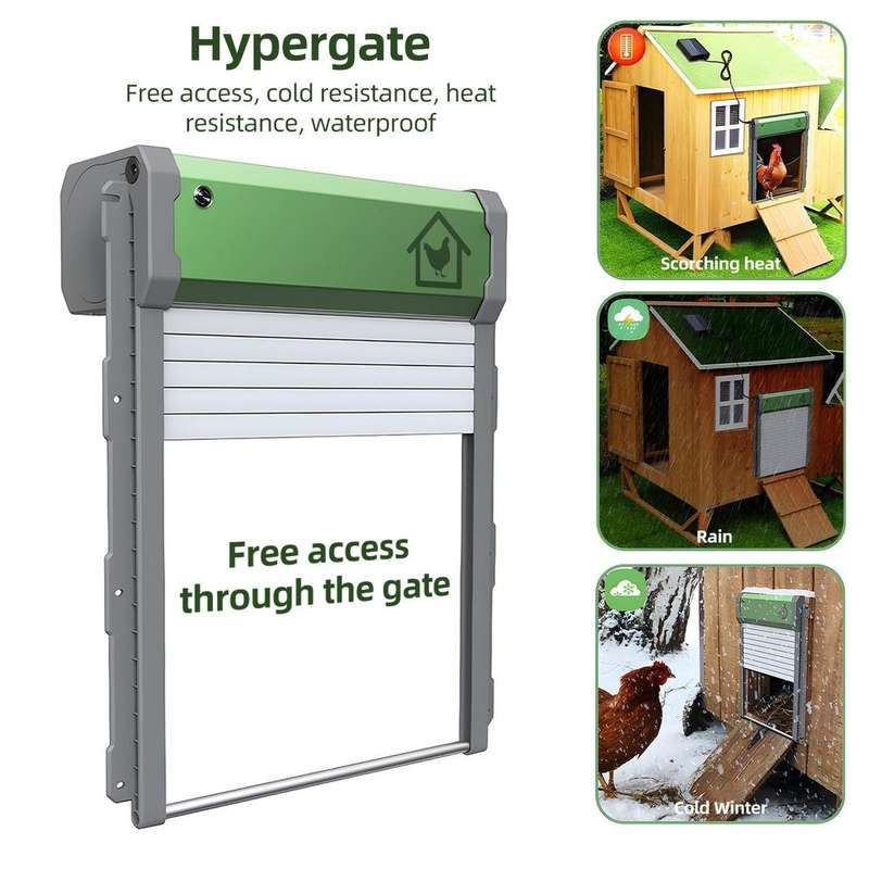Solar and Battery powered Chicken Coop Door with remote control
