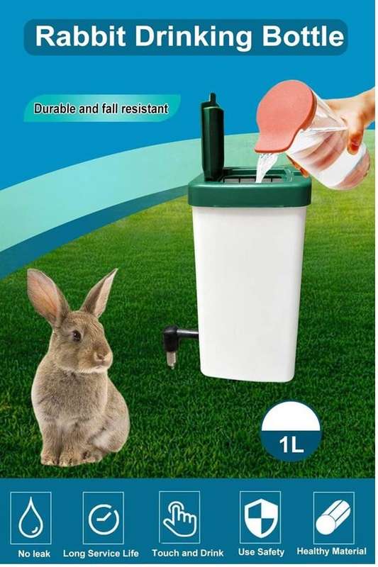 Rabbit 1 Litre Drinker and 5 Kg Food Feeder Set