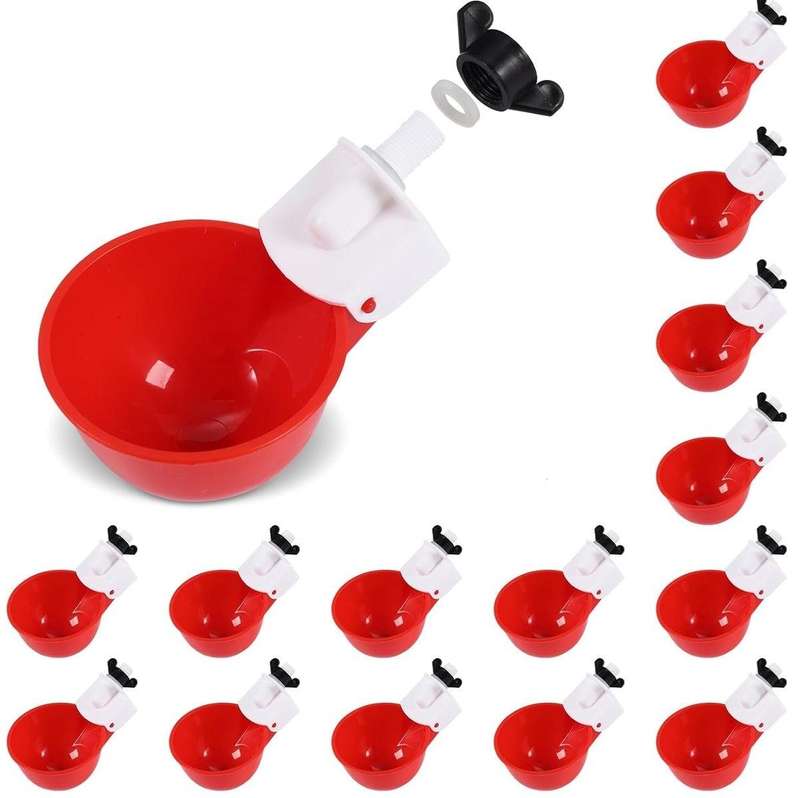 Smooth Chicken Waterer Cups-15 Pieces